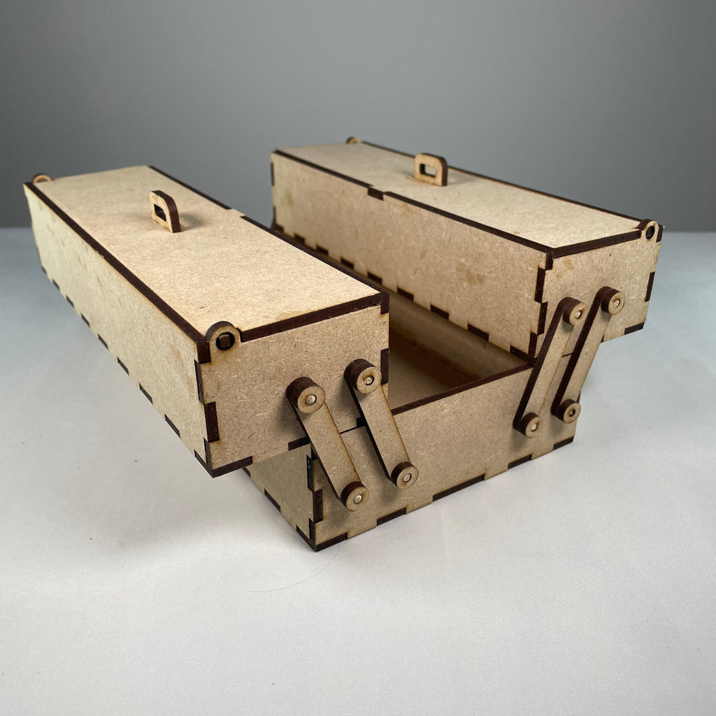 Small Two Tier Toolbox - Flatpack Model Kit by Curious Rabbit ® - Bits’N’Bobs 24-7