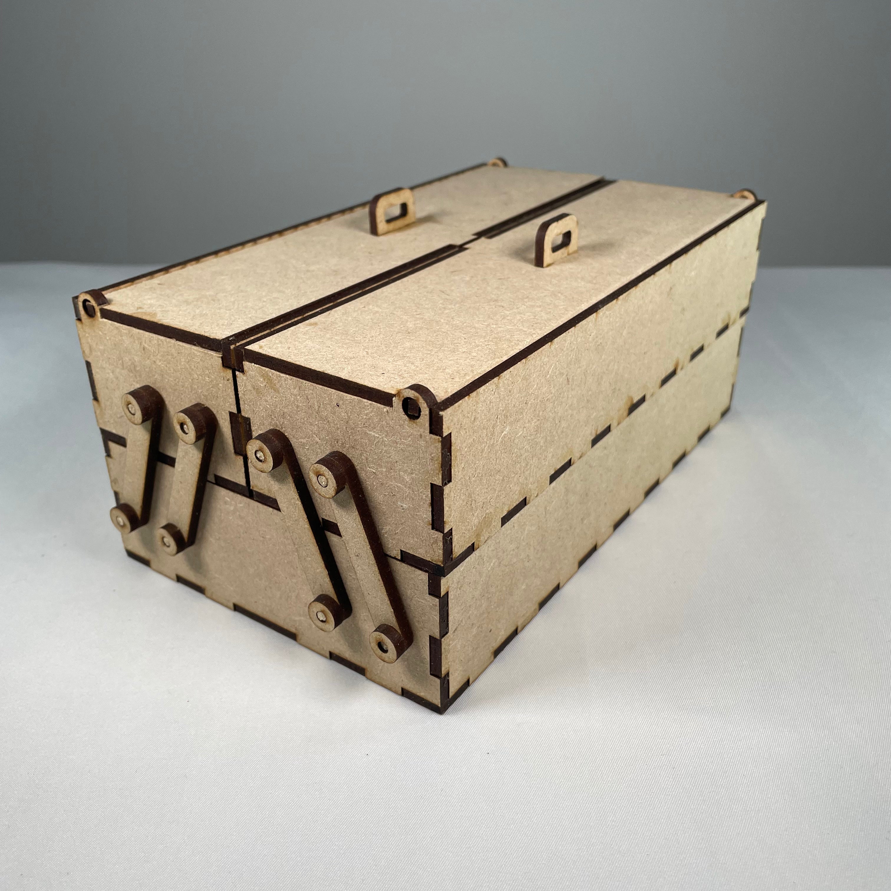 Small Two Tier Toolbox - Flatpack Model Kit by Curious Rabbit ® - Bits’N’Bobs 24-7