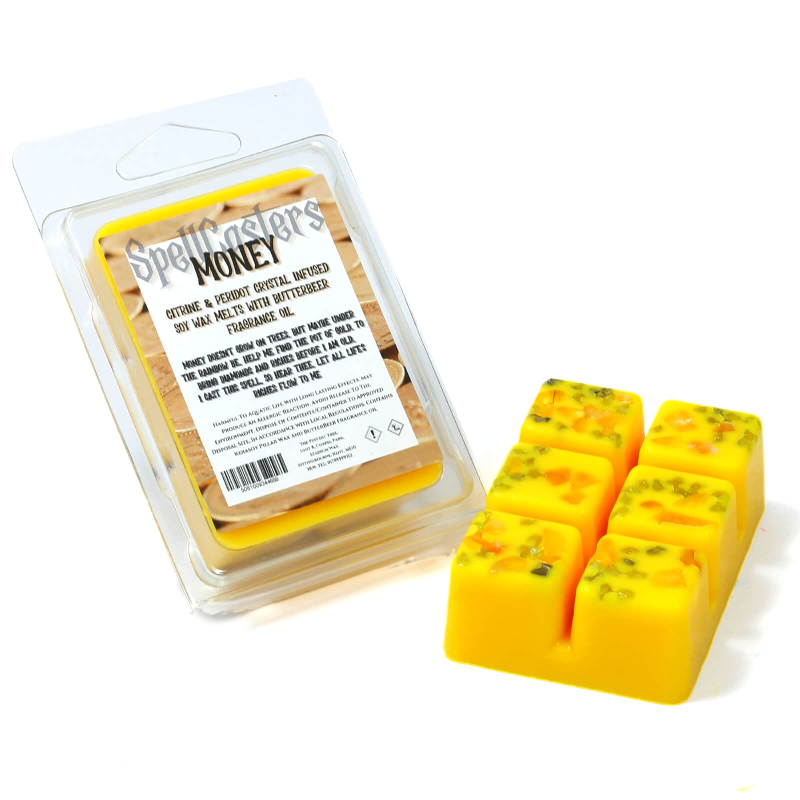 Spellcasters Money - Crystal Infused Scented Wax Melts - Bits’N’Bobs 24-7