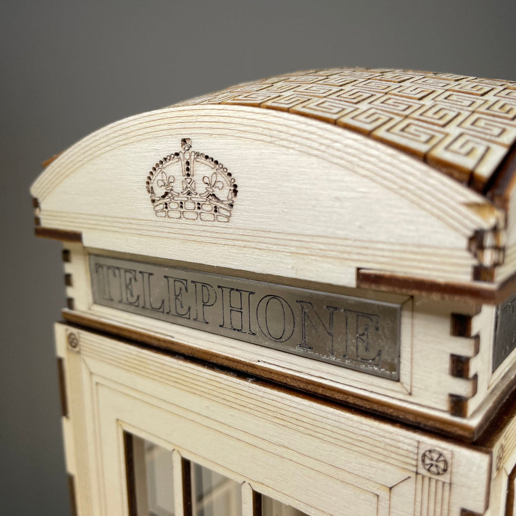 Telephone Box Lamp - Flatpack Model Kit by Curious Rabbit ® - Bits’N’Bobs 24-7