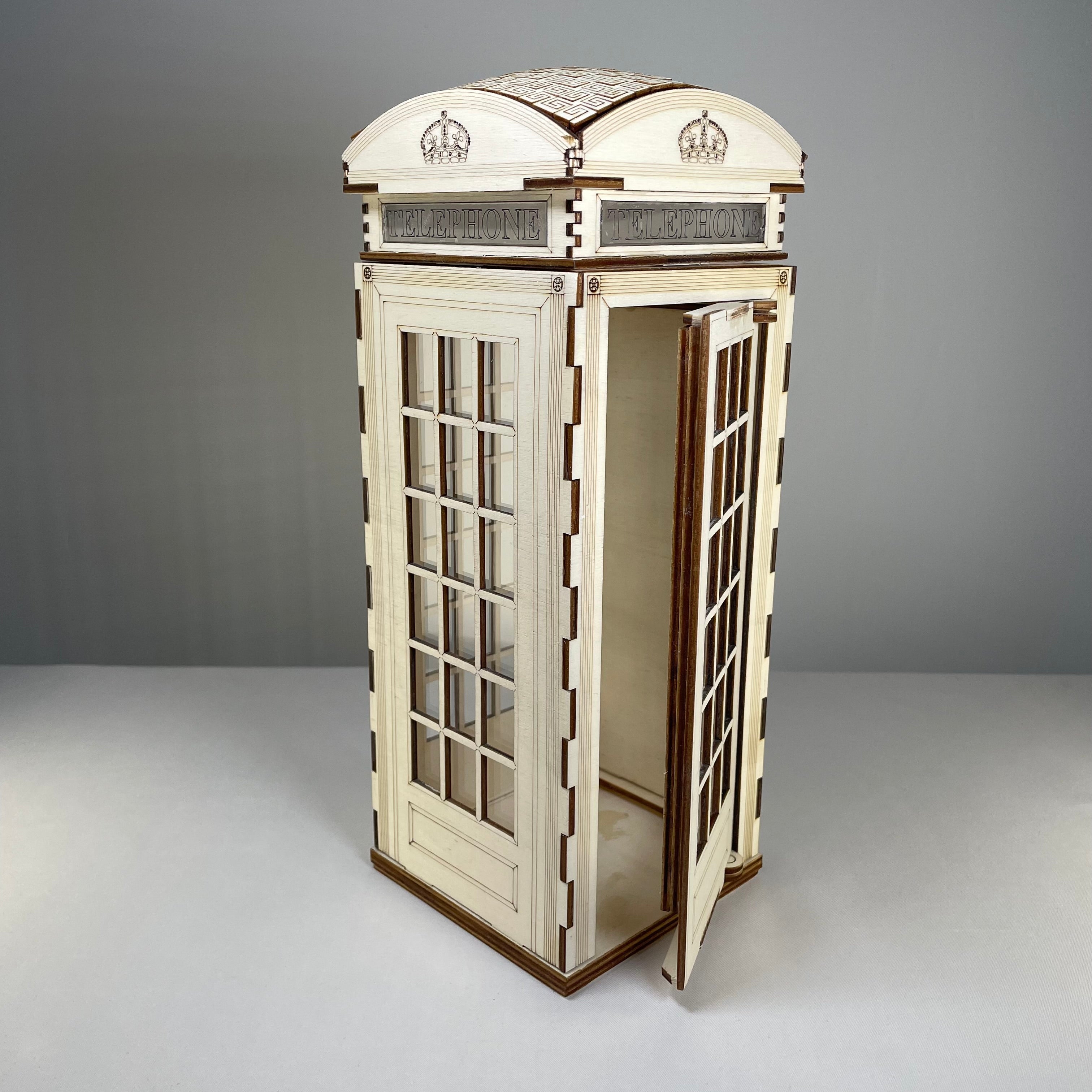 Telephone Box Lamp - Pre-Built Model by Curious Rabbit ® - Bits’N’Bobs 24-7