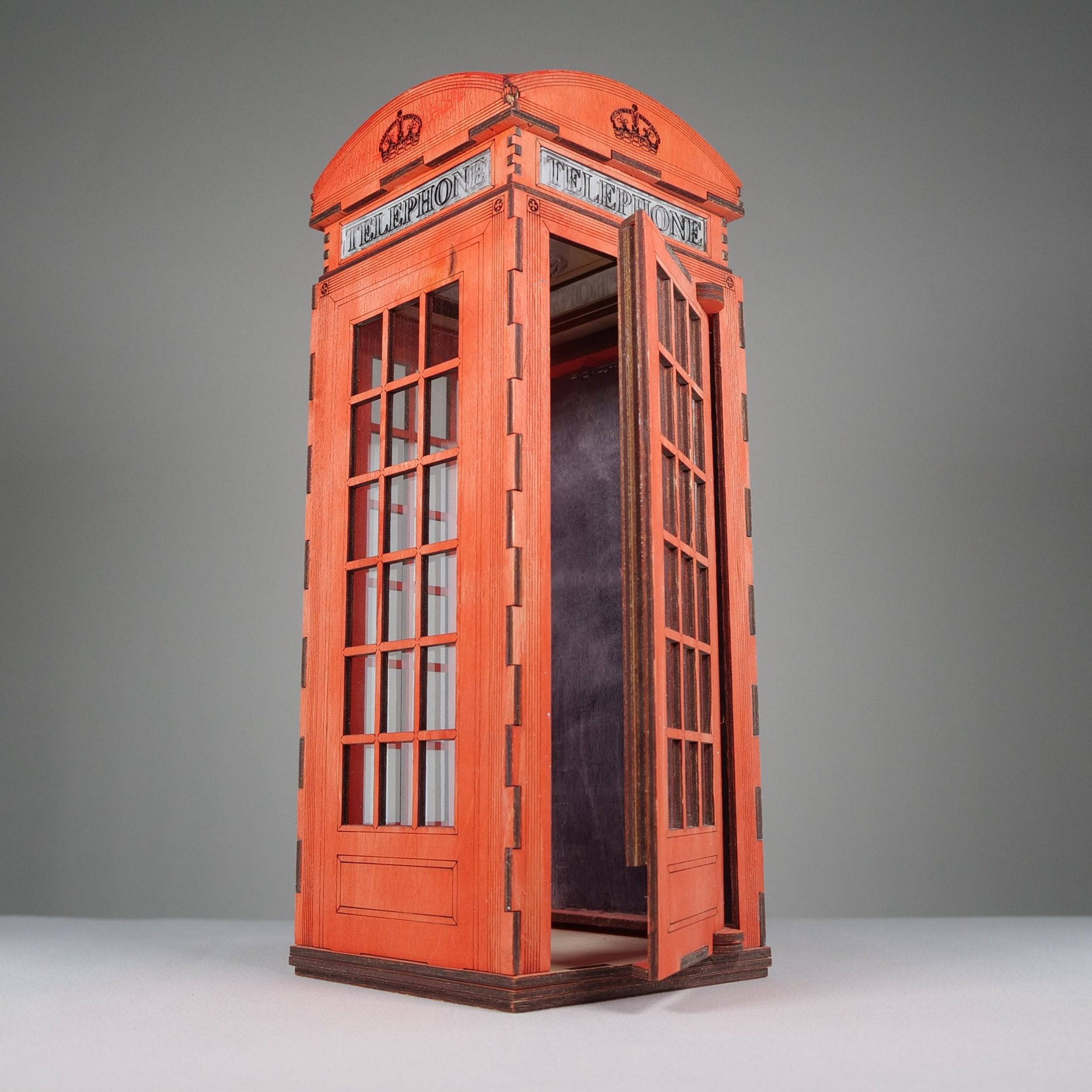 Telephone Box Lamp - Pre-Built Model by Curious Rabbit ® - Bits’N’Bobs 24-7