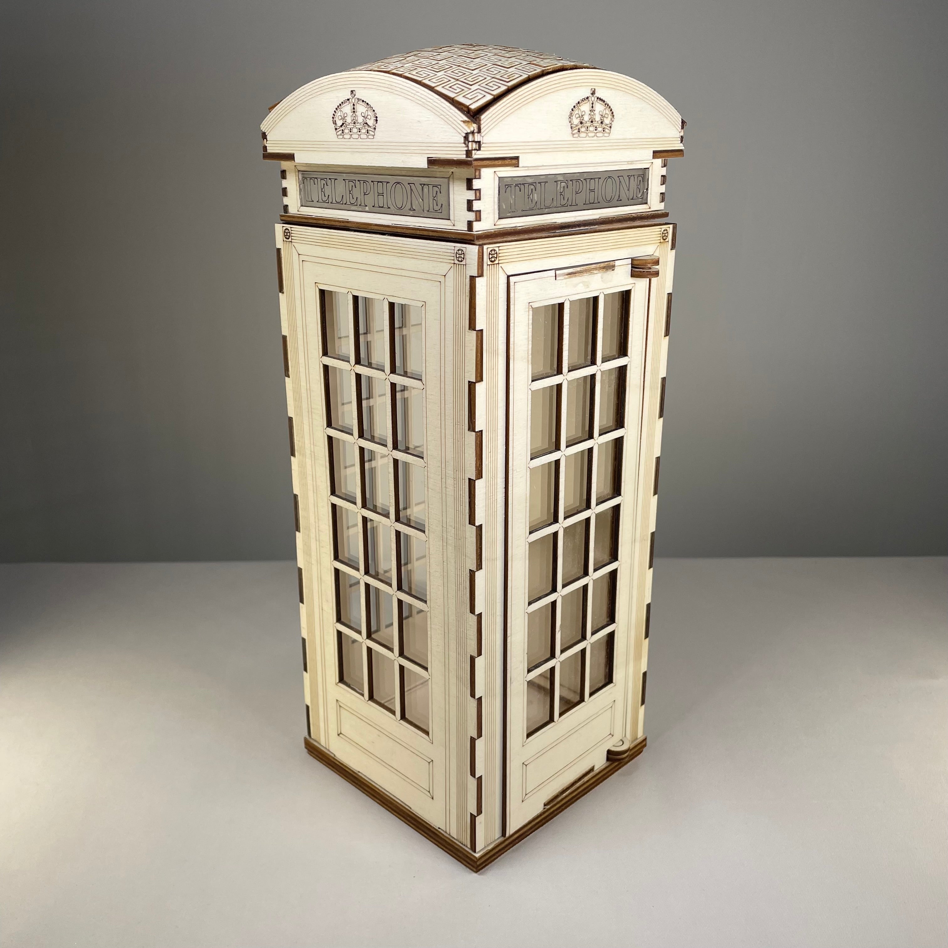 Telephone Box Lamp - Pre-Built Model by Curious Rabbit ® - Bits’N’Bobs 24-7