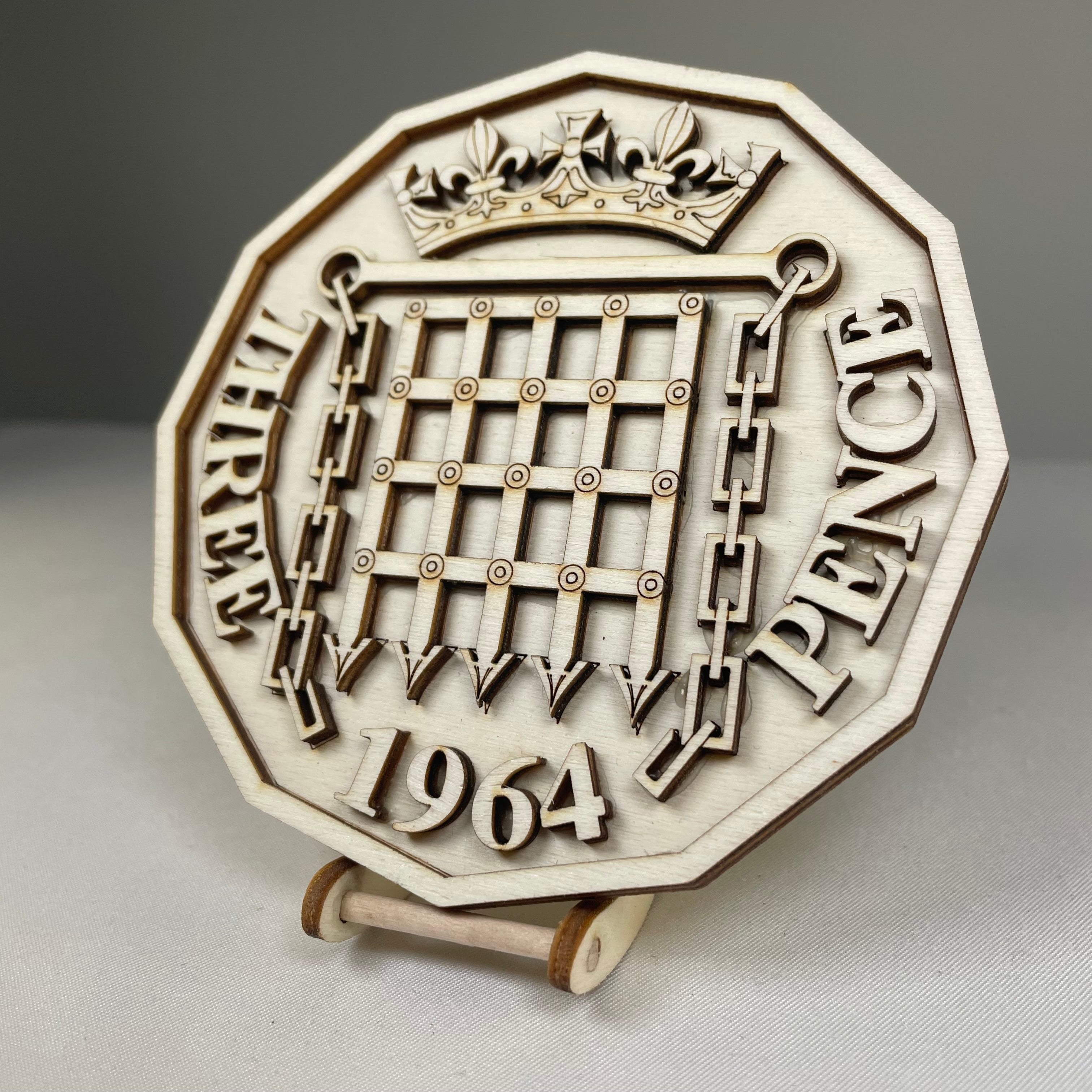 Three Pence Coaster - Handmade Tableware by Curious Rabbit ® - Bits’N’Bobs 24 - 7