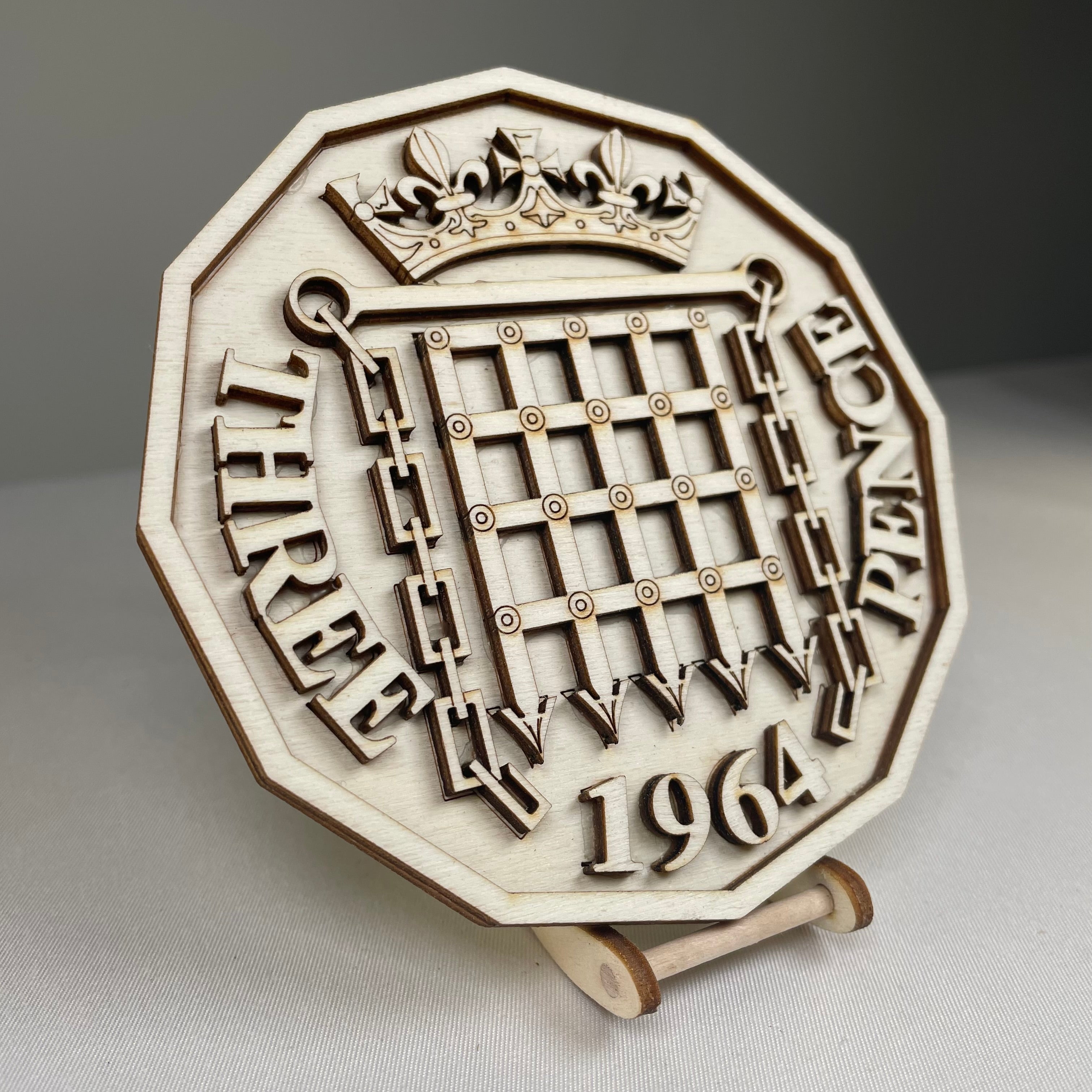 Three Pence Coaster - Handmade Tableware by Curious Rabbit ® - Bits’N’Bobs 24 - 7