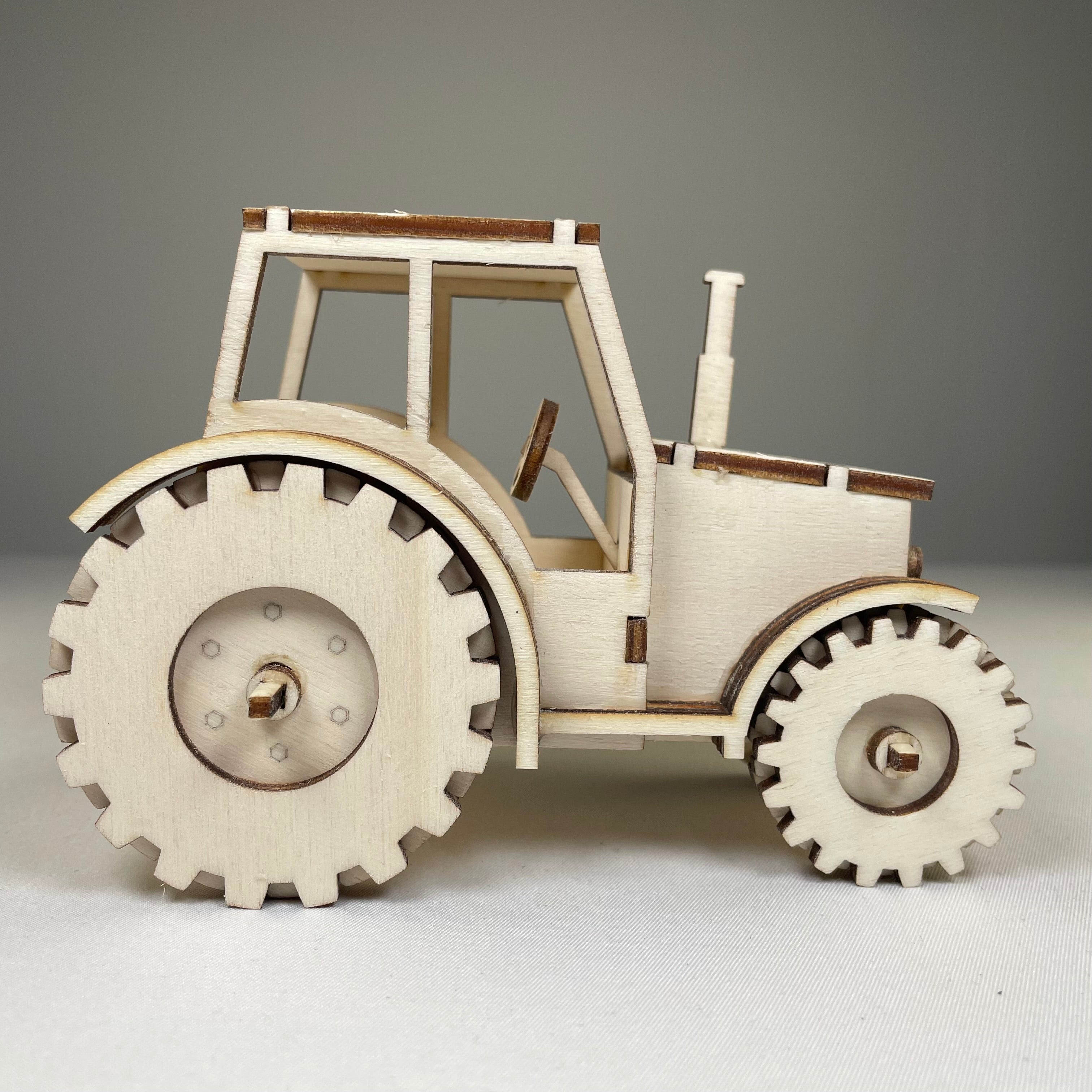Tractor Puzzle - Flatpack Model Kit by Curious Rabbit ® - Bits’N’Bobs 24-7