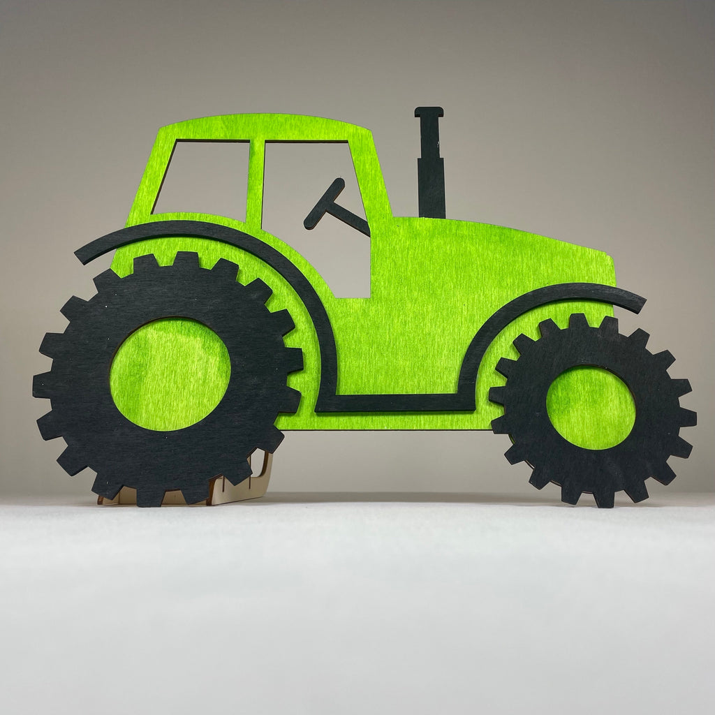 Tractor Wall Display Sign - Handmade Ornament by Curious Rabbit ® - Bits’N’Bobs 24 - 7