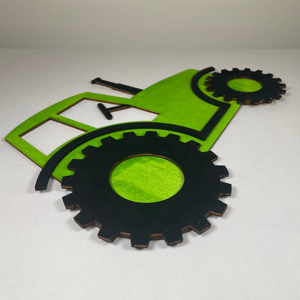Tractor Wall Display Sign - Handmade Ornament by Curious Rabbit ® - Bits’N’Bobs 24 - 7