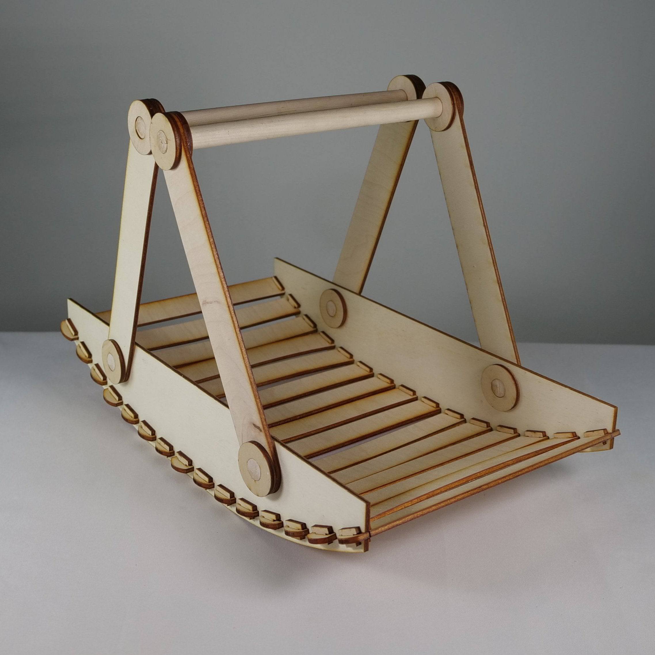 Trug Picnic Basket - Pre - Built Model by Curious Rabbit ® - Bits’N’Bobs 24 - 7