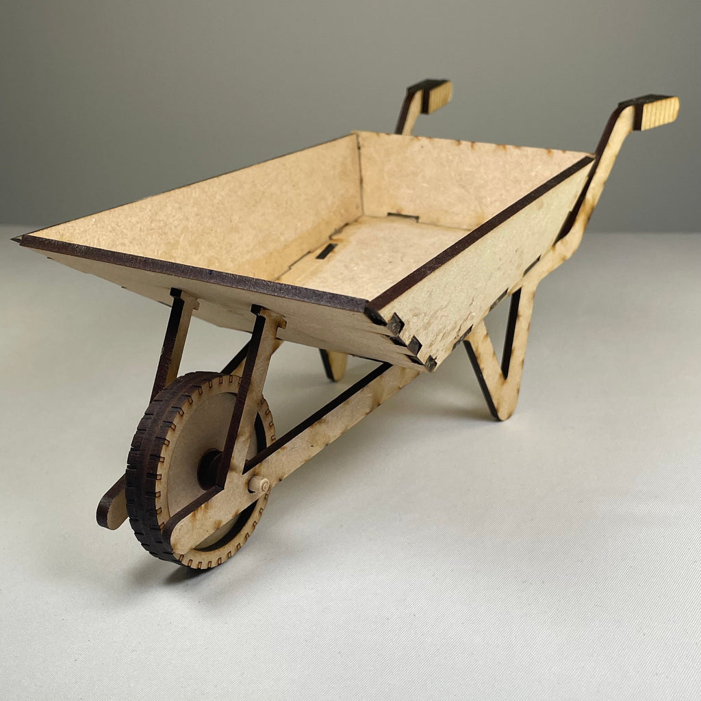 Wheelbarrow Planter - Pre - Built Model by Curious Rabbit ® - Bits’N’Bobs 24 - 7